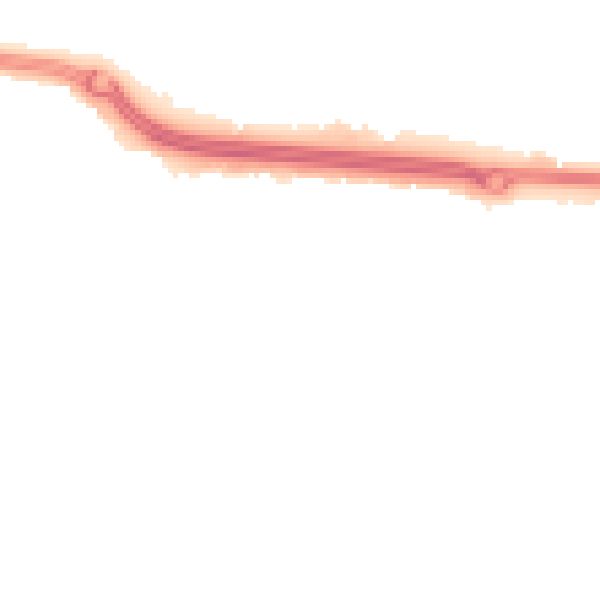 Night-time road noise heatmap for SS2 4AS