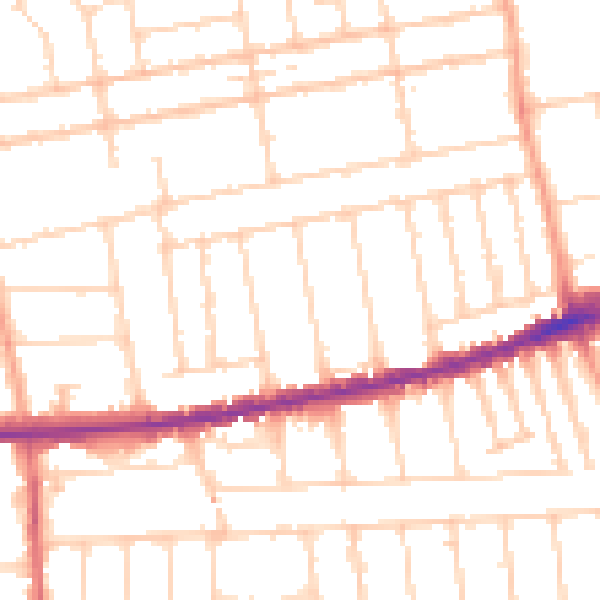 Daytime road noise heatmap for SS2 4PA