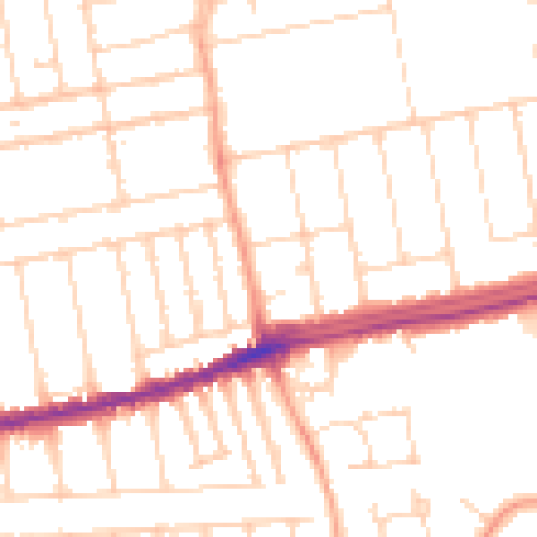 Daytime road noise heatmap for SS2 4PL