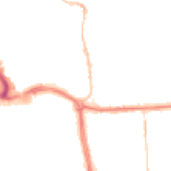 Night-time road noise heatmap for SS2 5AB