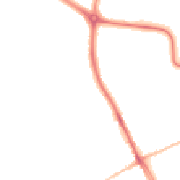 Night-time road noise heatmap for SS2 6PG