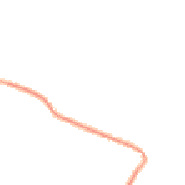 Night-time road noise heatmap for SS5 4ED
