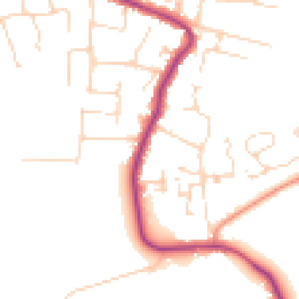 Daytime road noise heatmap for SS5 4ES