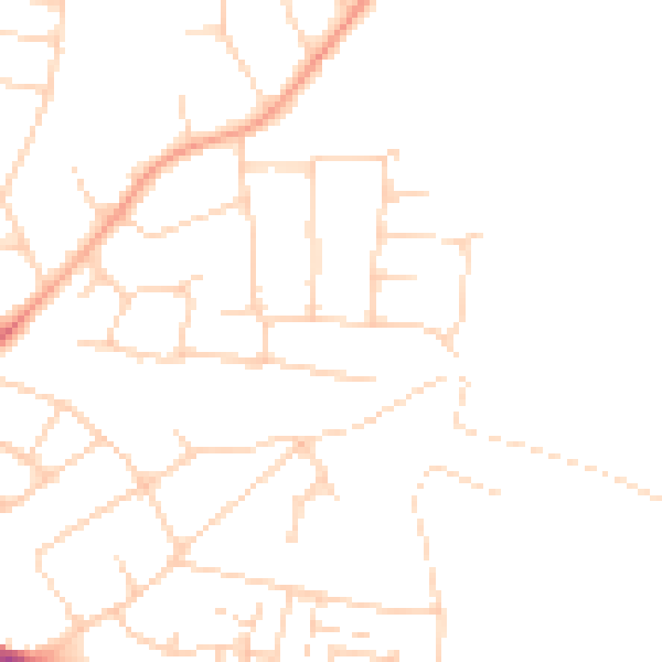 Daytime road noise heatmap for SS5 5EJ