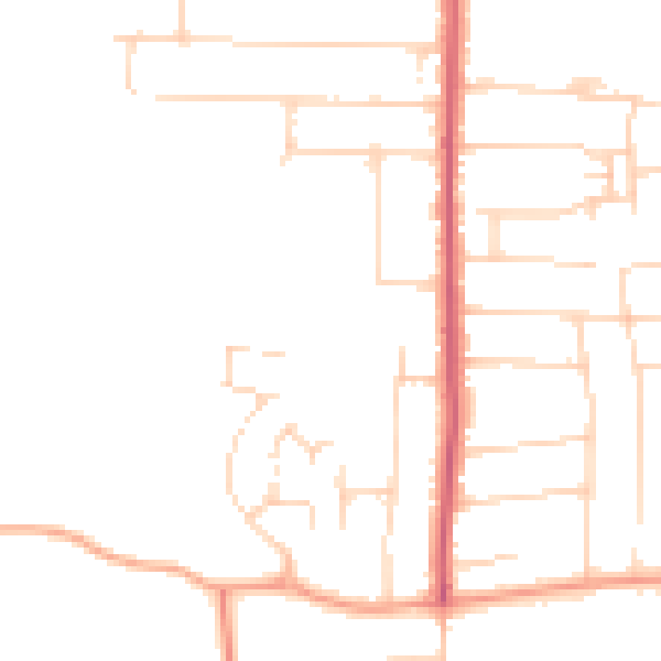 Daytime road noise heatmap for SS5 6EW