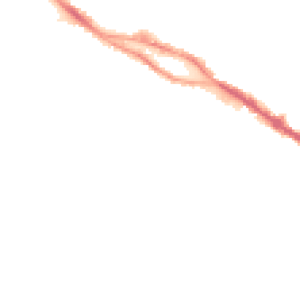 Night-time road noise heatmap for SS7 2AH