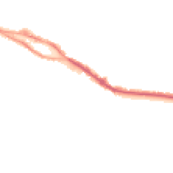 Night-time road noise heatmap for SS7 2BA