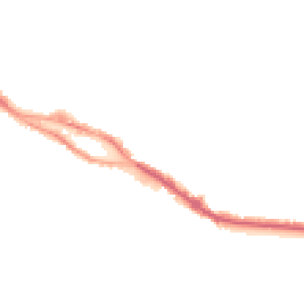 Night-time road noise heatmap for SS7 2DQ