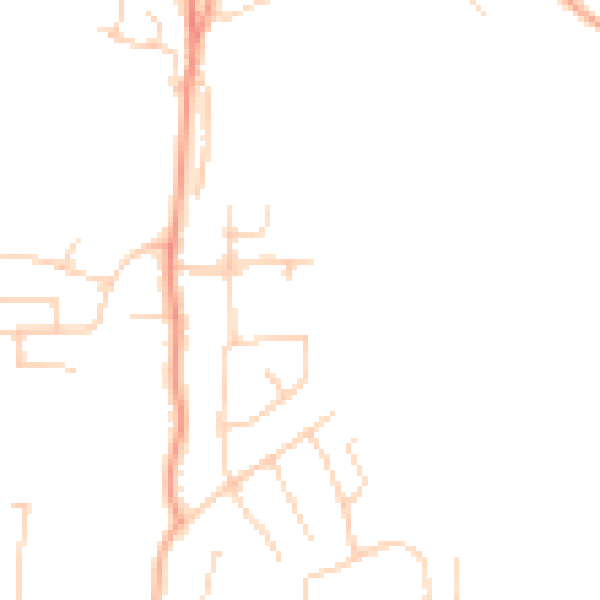 Daytime road noise heatmap for SS7 2NU