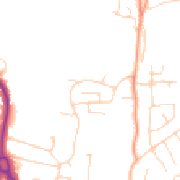 Daytime road noise heatmap for SS7 2SP
