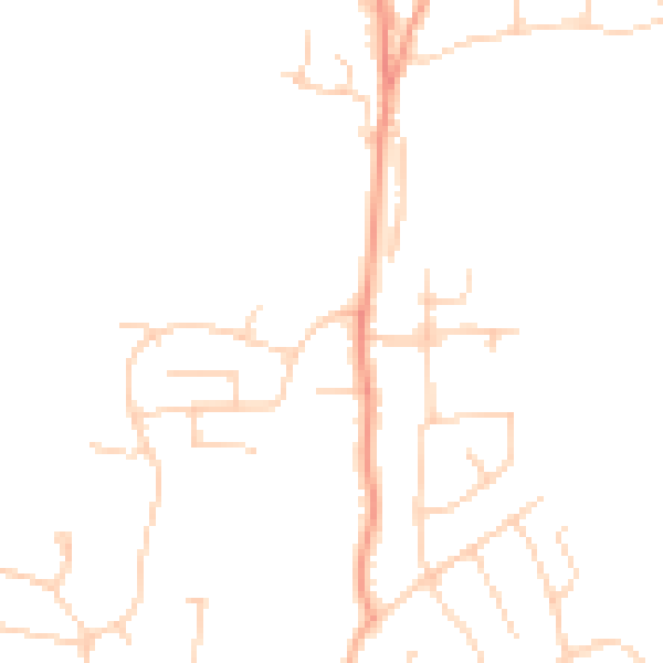 Daytime road noise heatmap for SS7 2ST