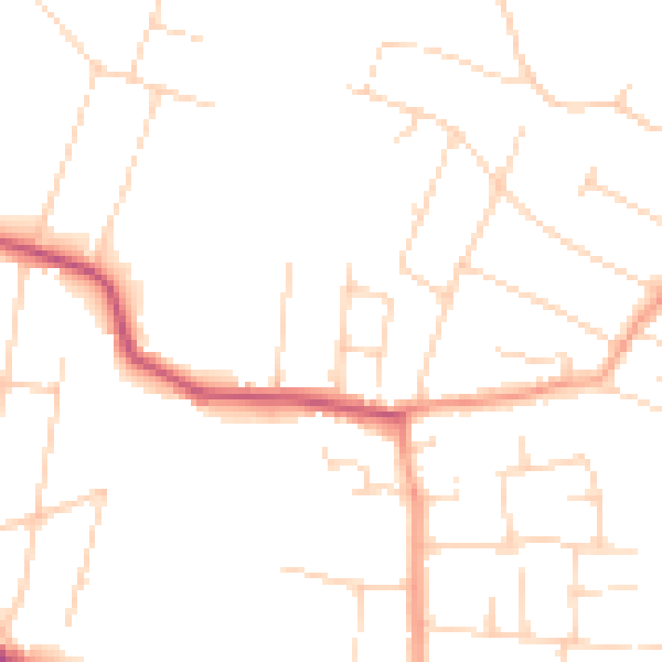 Daytime road noise heatmap for SS7 3HD