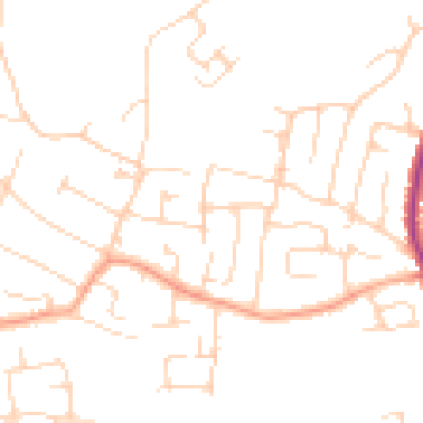 Daytime road noise heatmap for SS7 3RU