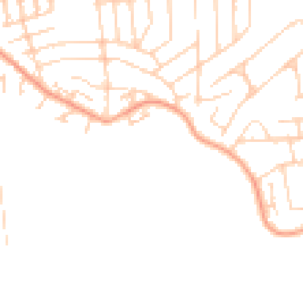 Daytime road noise heatmap for SS8 0FN