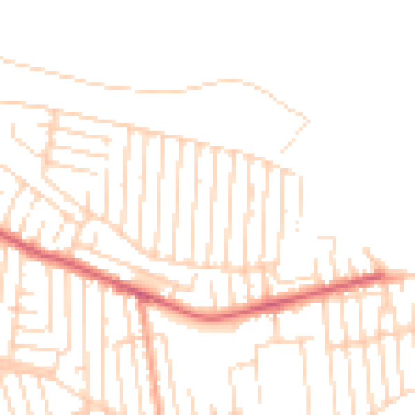 Daytime road noise heatmap for SS8 8LS