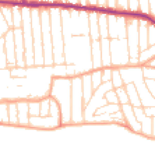Daytime road noise heatmap for SS9 1BX