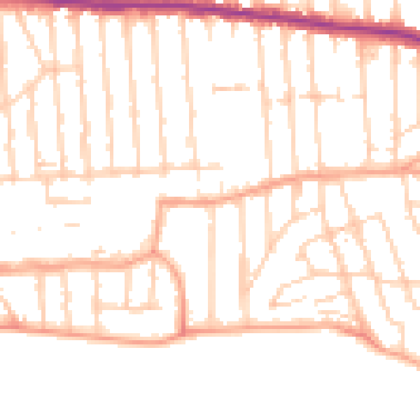 Daytime road noise heatmap for SS9 1DY