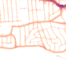 Daytime road noise heatmap for SS9 1EN