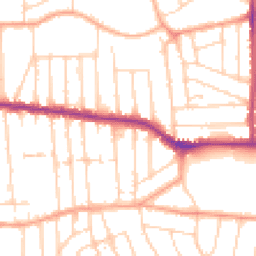 Daytime road noise heatmap for SS9 1FG