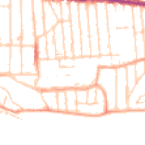 Daytime road noise heatmap for SS9 1RL