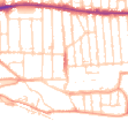 Daytime road noise heatmap for SS9 1SS