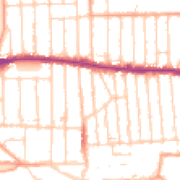 Daytime road noise heatmap for SS9 1SX