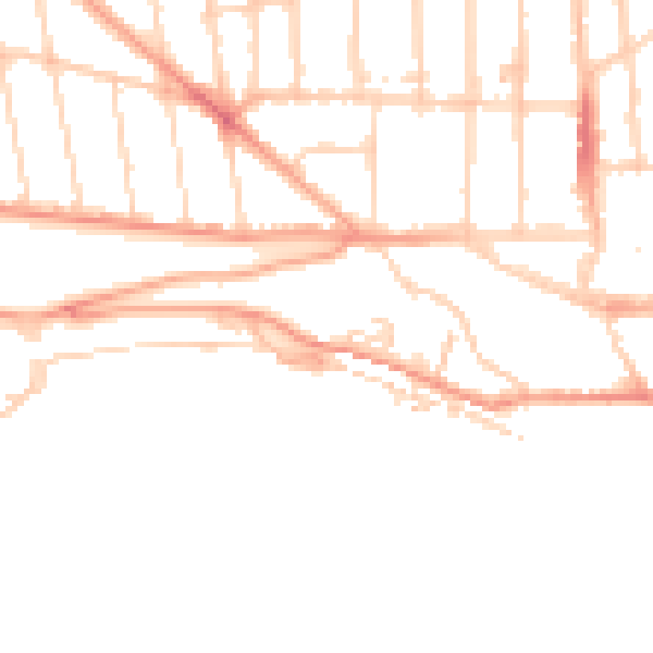Daytime road noise heatmap for SS9 2EH