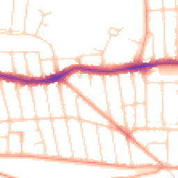Daytime road noise heatmap for SS9 2LS