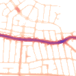 Daytime road noise heatmap for SS9 2SL