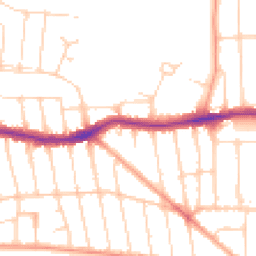Daytime road noise heatmap for SS9 2UE