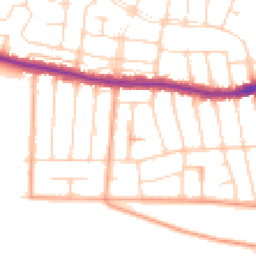 Daytime road noise heatmap for SS9 2UZ