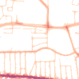 Daytime road noise heatmap for SS9 3HB