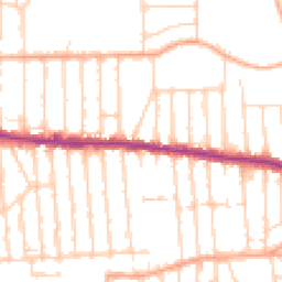Daytime road noise heatmap for SS9 3JP