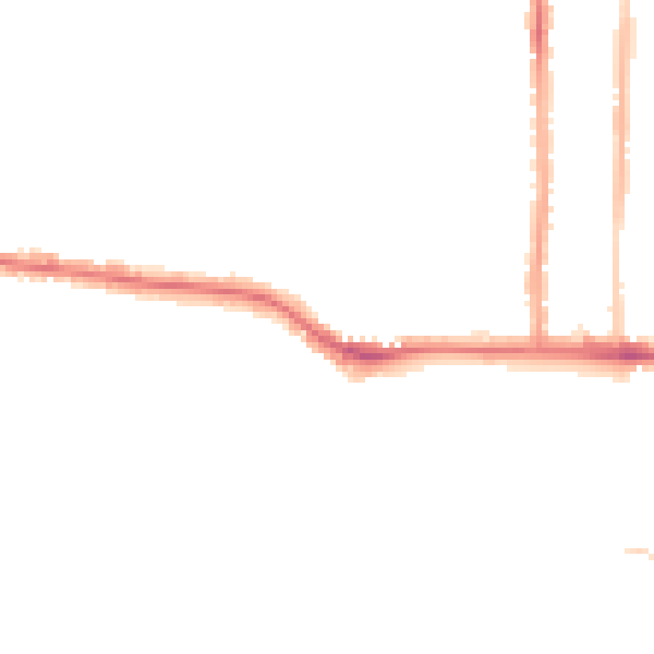 Night-time road noise heatmap for SS9 3LL
