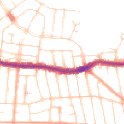 Daytime road noise heatmap for SS9 3PN