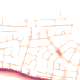 Daytime road noise heatmap for SS9 3RA
