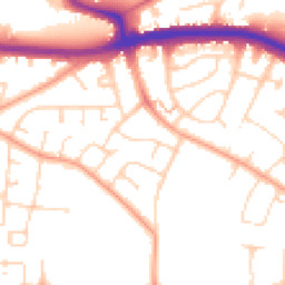 Daytime road noise heatmap for SS9 4BQ