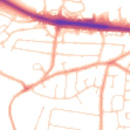 Daytime road noise heatmap for SS9 4NF