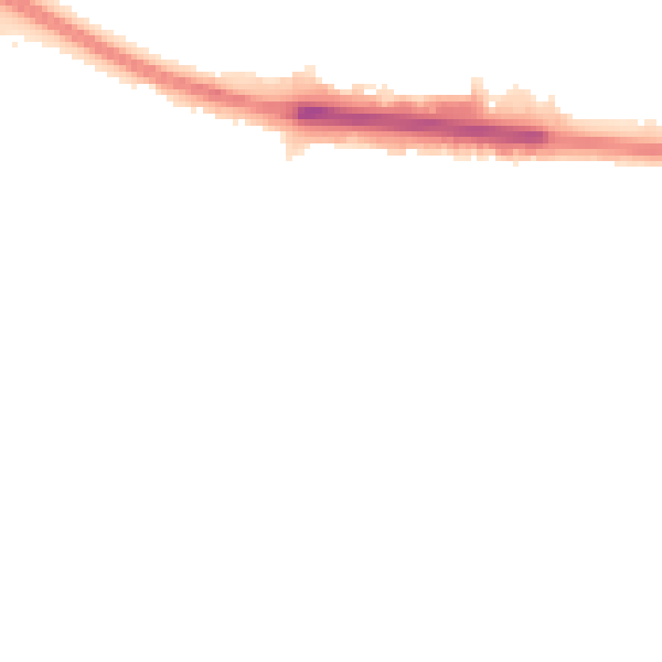 Night-time road noise heatmap for SS9 4NF