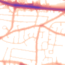 Daytime road noise heatmap for SS9 4NX