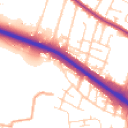 Daytime road noise heatmap for SS9 4SJ