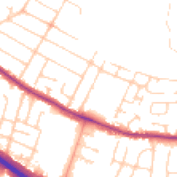 Daytime road noise heatmap for SS9 5AA