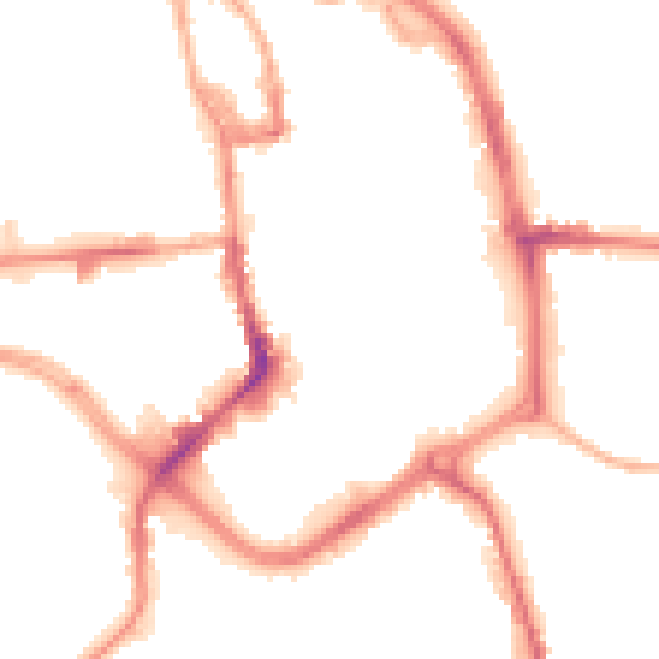 Night-time road noise heatmap for ST1 1ER