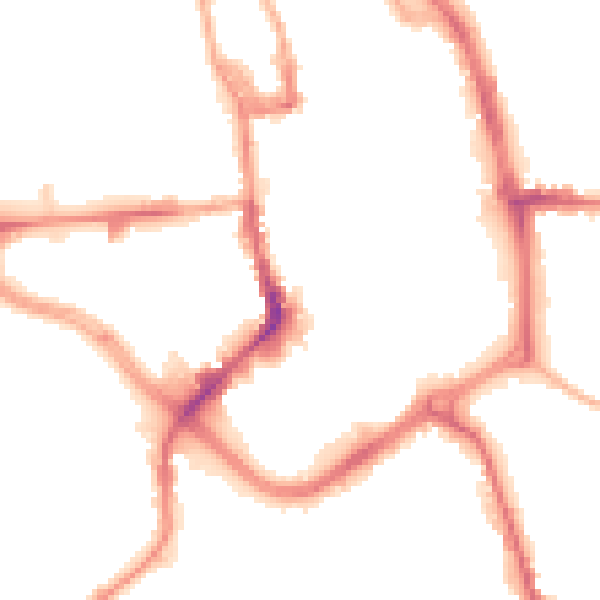 Night-time road noise heatmap for ST1 1HR