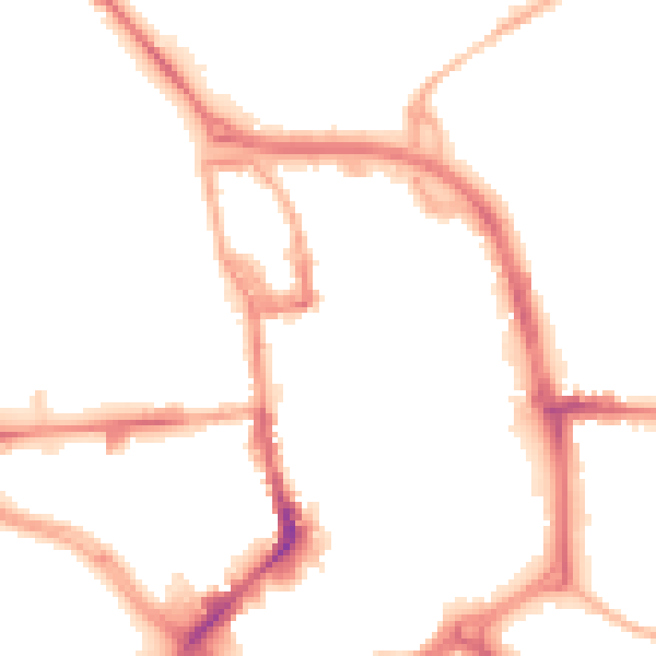 Night-time road noise heatmap for ST1 1LS