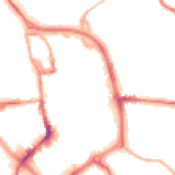 Night-time road noise heatmap for ST1 1NS