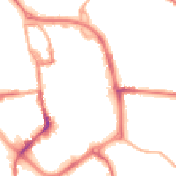Night-time road noise heatmap for ST1 1QD