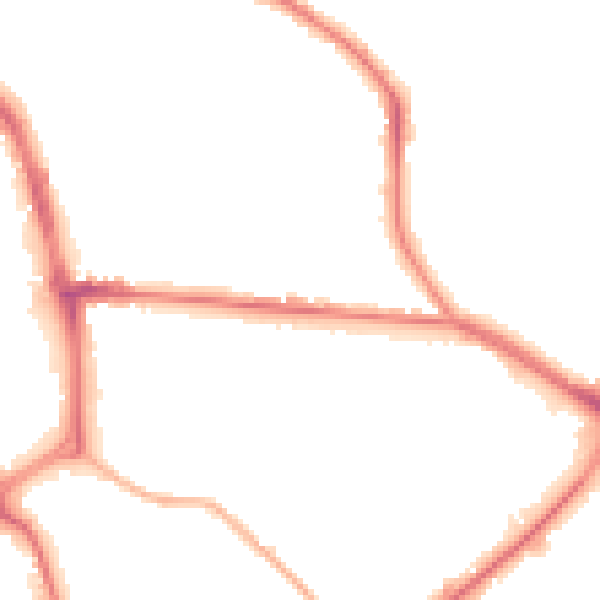 Night-time road noise heatmap for ST1 2BG