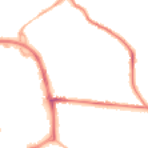 Night-time road noise heatmap for ST1 2DF