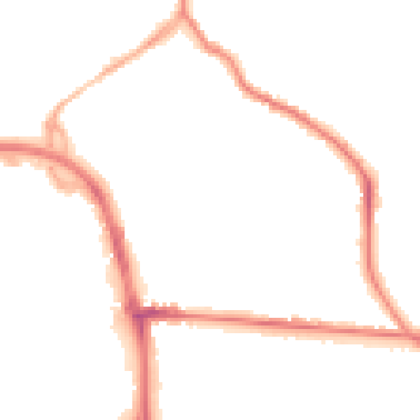 Night-time road noise heatmap for ST1 2DG
